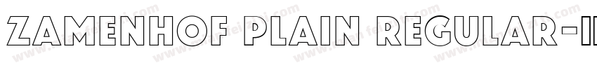 Zamenhof Plain Regular字体转换